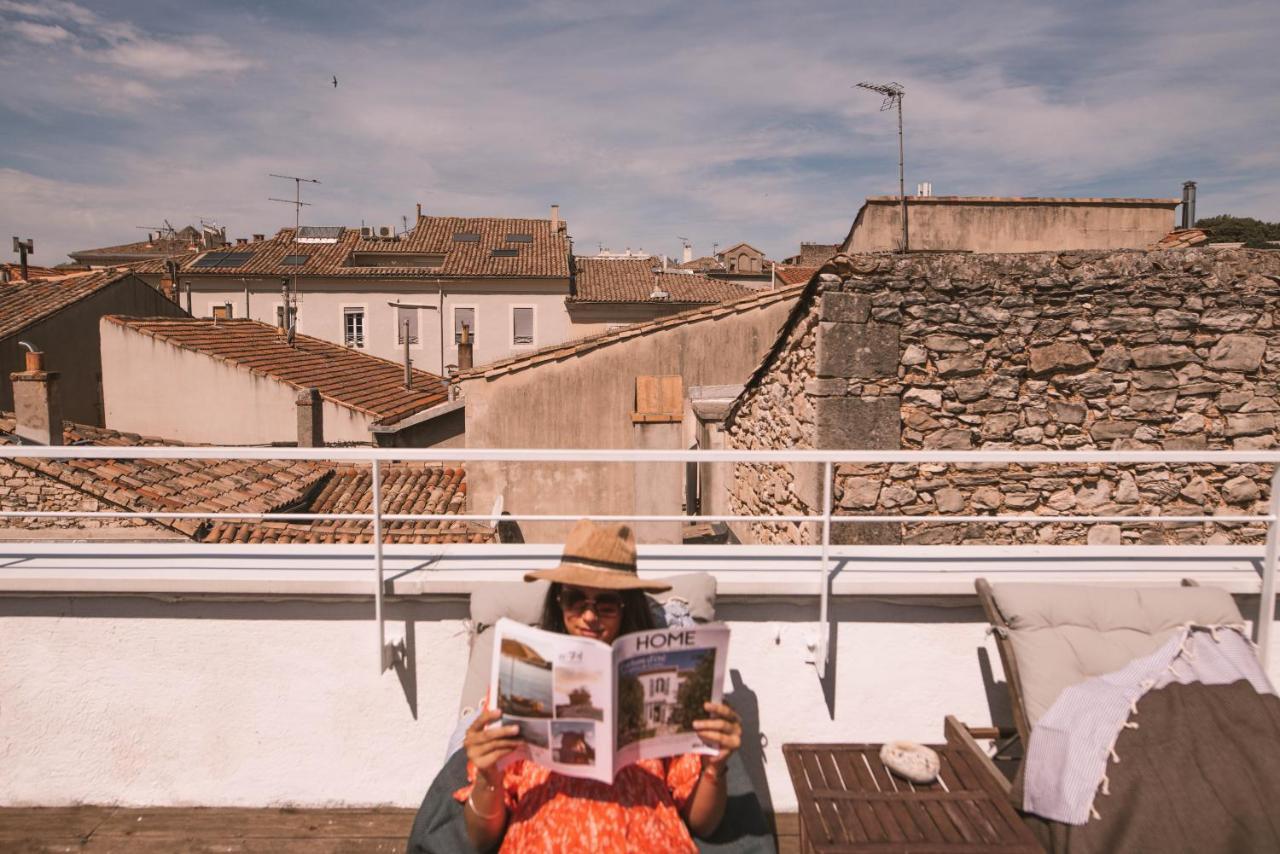 Chez Pepito & Zaza Hypercentre Rooftop Garage Nîmes Eksteriør billede